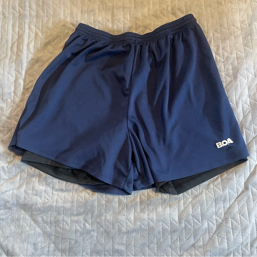 BOA lined shorts mens‎ large pre-owned condition navy blue